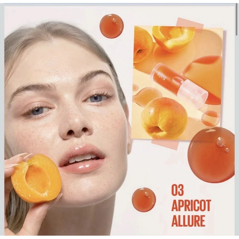 NEW Kaja Lip Plumping  Juicy Glass 03 Apricot Allure Lip Gloss 0.14 fl oz Sealed - Picture 3 of 11